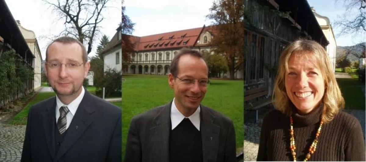 Neue Gesichter an der PTH Benediktbeuern, v.l.n.r.: Dr. Bernd Dennemarck, Dr. Christian Hartl, Gisela Matschl