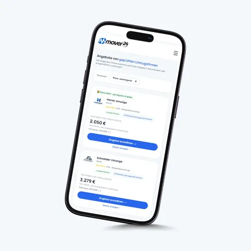 Preise sehen statt Angebote abwarten: mover24 digitalisiert den Umzugsvergleich Bild: Preise sehen statt Angebote abwarten: mover24 digitalisiert den Umzugsvergleich