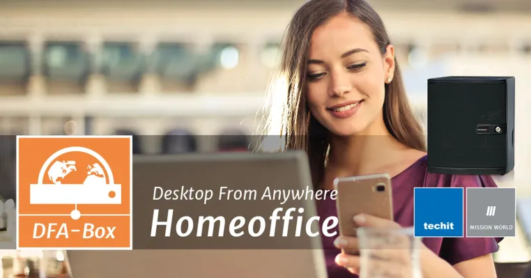 Bild: techit GmbH: „DFA-Box“ für Homeoffice-Lösung in der Corona-Krise