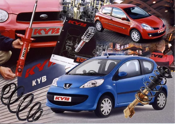 Bild: Komplette Stoßdämpfer- und Federnprogramme in Top-Qualität unter dem neuen Markennamen KYB - Automechanika Halle 2 Stand C75