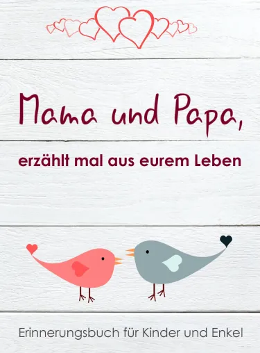 Bild: Erinnerungsbuch als Geschenk für die Eltern