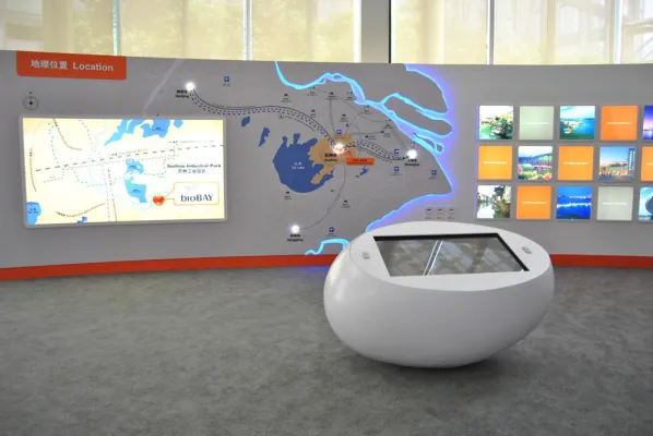 Bild: bioBAY Showroom, Suzhou/China: Multimedialer Showroom für Nanotechnologie
