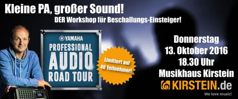 Praxiswissen für Bands: Bester Live-Sound selbstgemacht. Workshop im Musikhaus Kirstein in Schongau. Bild: Praxiswissen für Bands: Bester Live-Sound selbstgemacht. Workshop im Musikhaus Kirstein in Schongau.