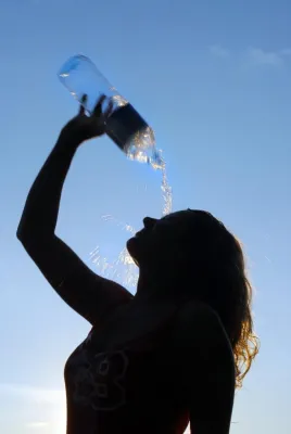 Bild: Fußball-EM: Fitte Fans mit Mineralwasser