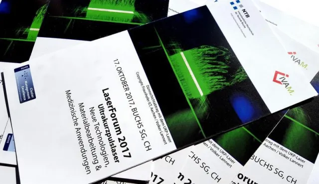 IVAM’s LaserForum visits the Swiss canton of St. Gallen with the topic ultrashort pulse lasers Bild: IVAM’s LaserForum visits the Swiss canton of St. Gallen with the topic ultrashort pulse lasers