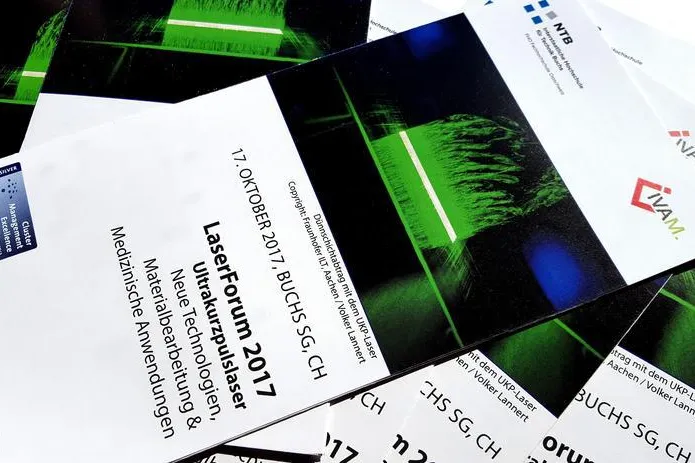 Bild: IVAM’s LaserForum visits the Swiss canton of St. Gallen with the topic ultrashort pulse lasers