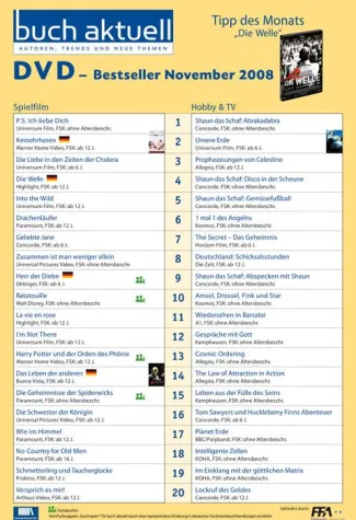Bild: Buchhandel erhält eigene DVD-Bestsellerliste