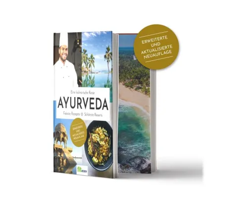 Bild: Neues Reise-Kochbuch von Fit Reisen: „Ayurveda – eine kulinarische Reise“ erweiterte Neuauflage