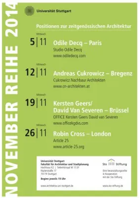 Werkbericht von Office KGDVS bei der Stuttgarter November Reihe Bild: Werkbericht von Office KGDVS bei der Stuttgarter November Reihe