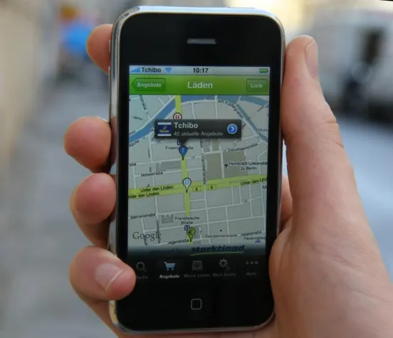 Bild: Neue iPhone-Version von woabi – woanders billiger ermöglicht lokale Schnäppchensuche