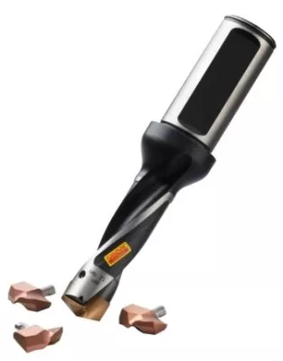 Bild: Spart Zeit und Kosten: der neue Wechselkopf-Bohrer CoroDrill® 870