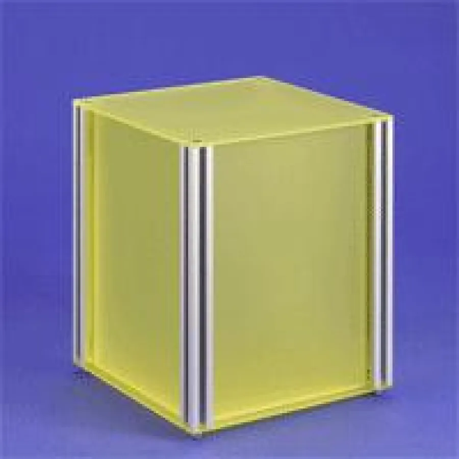 Farbiges Podest aus Acrylglas