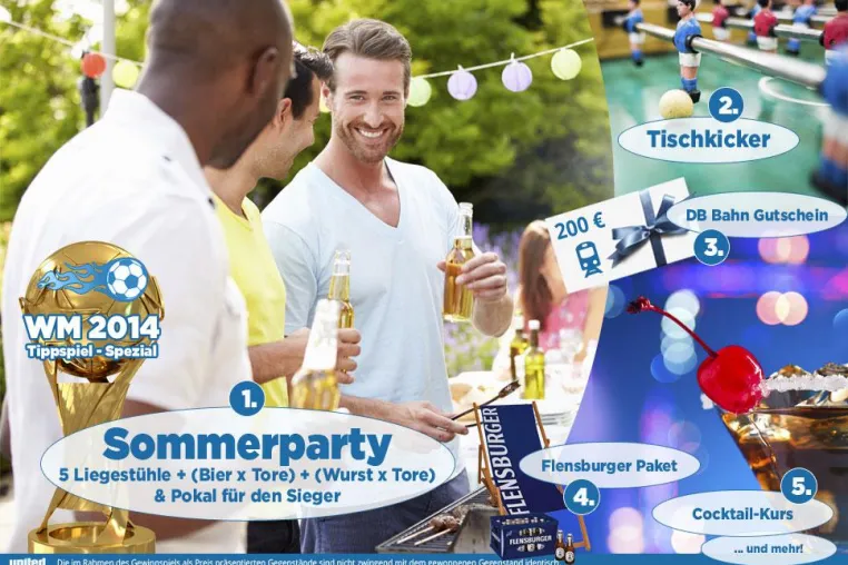 Bild: Tippen und Sommerparty abräumen