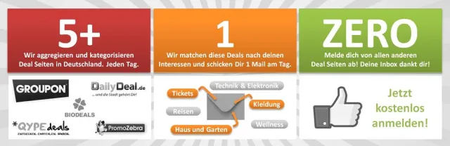 Bild: Couponing 2.0 - JustMyDeals.de kategorisiert und aggregiert Deals