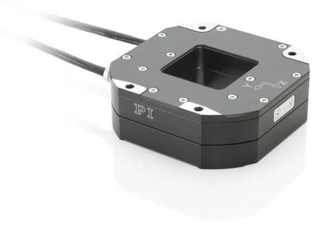 P-763: Kompakter Piezoscanner mit 30 mm x 30 mm Öffnung