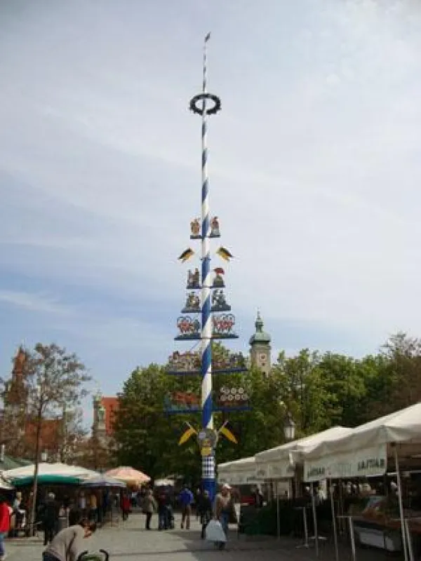 Maibaum Aufstellen - besser den Versicherungsschutz im Vereinsvorstand vorher klären.