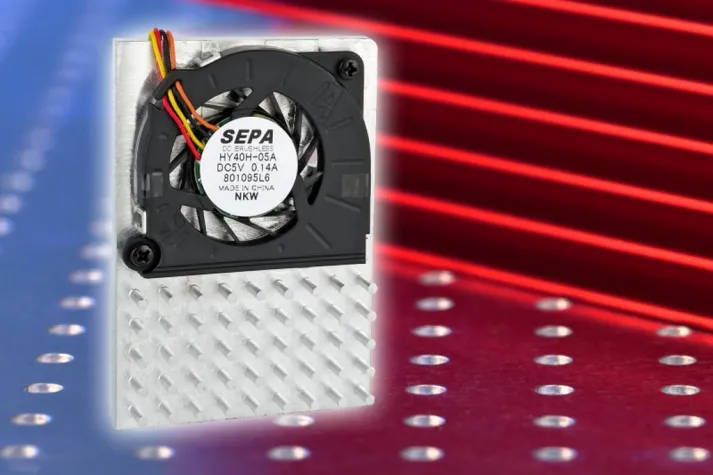 Bild: Variabler, smarter Chipcooler auf der Basis eines ultraflachen Radiallüfters