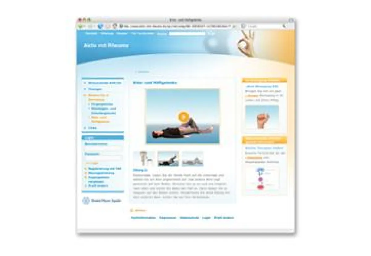 antwerpes und Orencia lockern die Gelenke - Neuer Webauftritt für Fachgruppen und Patienten unter www.aktiv-mit-rheuma.de und www.orencia.de gelauncht