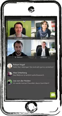 Bild: Appsolut genial: Das beste Webinar-Erlebnis jetzt auch mobil. edudip GmbH entwickelt App zur Webinarteilnahme