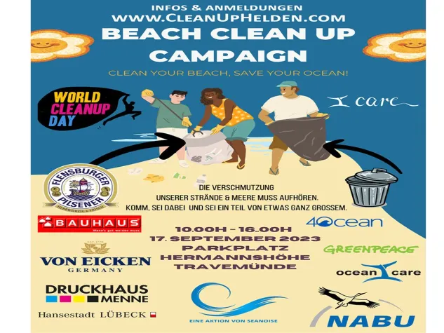 CleanUp Helden räumen Lübecker Strände auf Bild: CleanUp Helden räumen Lübecker Strände auf