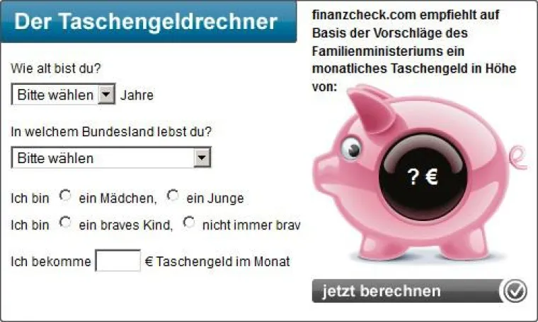 Bild: Neuer Taschengeld-Rechner: Wie viel Geld für Kinder und Jugendliche?