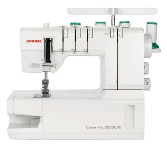 Das neue Modell von JANOME Cover Pro 2000 CPX beim Nähmaschinen Center Bild: Das neue Modell von JANOME Cover Pro 2000 CPX beim Nähmaschinen Center