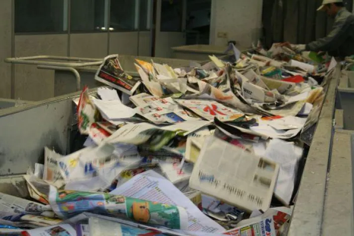Bild: Altpapier-Recycling auf dem Vormarsch