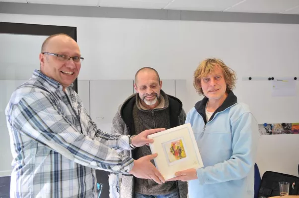 Künstler Heino Blum stellt aktuelle Werke bei Kraft Marketing aus Bild: Künstler Heino Blum stellt aktuelle Werke bei Kraft Marketing aus