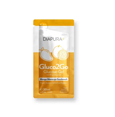 Bild: DIAPURA erweitert Gluco2Go um neue Geschmacksrichtung  Mango-Maracuja