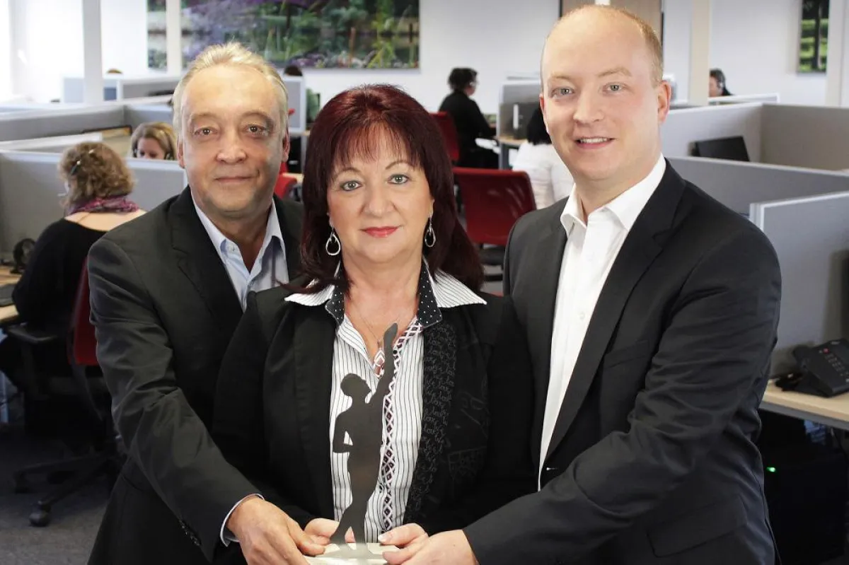 Die Vorstände der TAS AG - Jochen Geyer, Sylvia Geyer & Christian Geyer (v.l.)