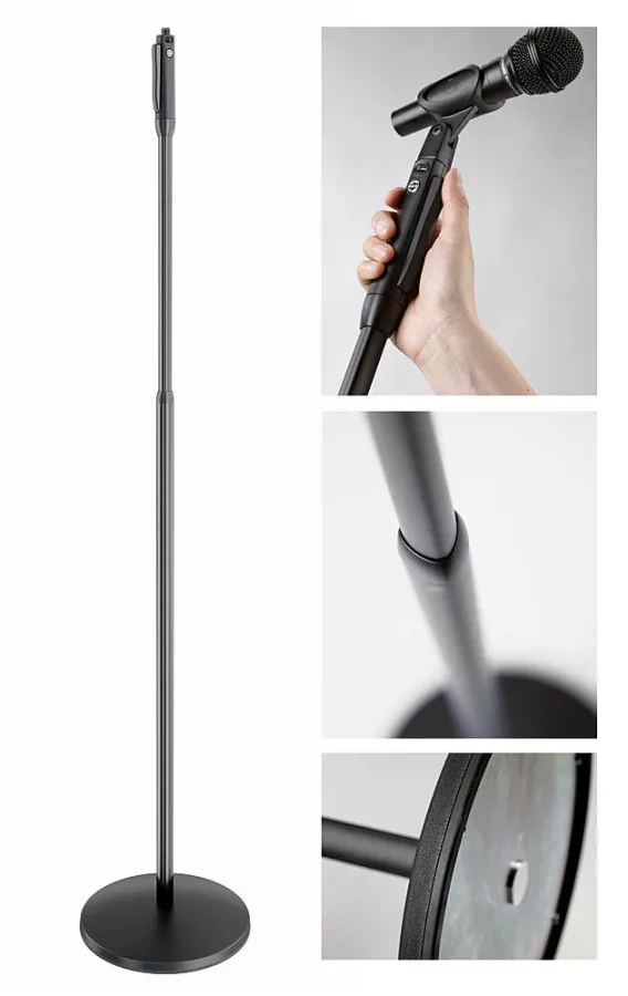 Das neu entwickelte Einhand-Mikrofonstativ »Elegance« 26200