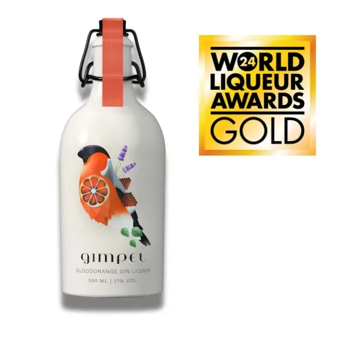 GIMPEL Blutorangen Gin Likör - Weltbester Gin Likör 2024 Bild: GIMPEL Blutorangen Gin Likör - Weltbester Gin Likör 2024