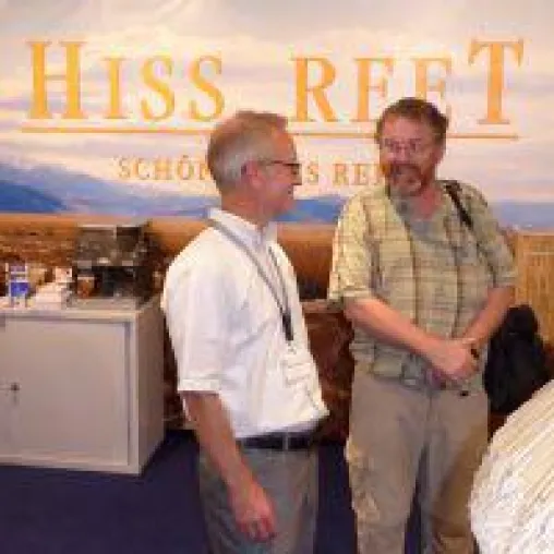 Bild: Halme von Hiss für den "reisenden USA-Reetdachdecker"