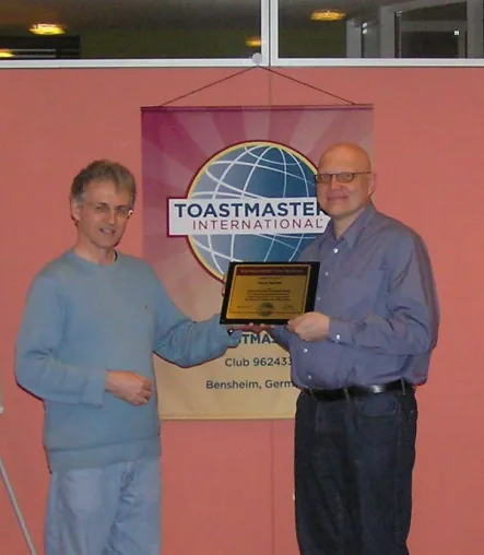 Bild: Rhetorik-Club Bergstraße hat einen Distinguished Toastmaster