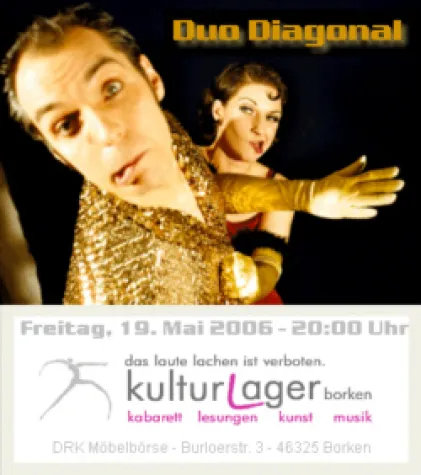 Bild: Kulturlager Borken startet mit dem Duo Diagonal