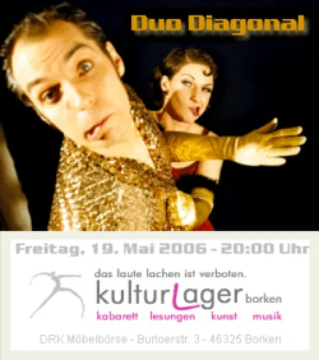 Kulturlager Borken startet mit dem Duo Diagonal Bild: Kulturlager Borken startet mit dem Duo Diagonal