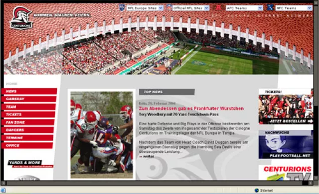 Bild: DKN entwickelt neue Website für die Cologne Centurions