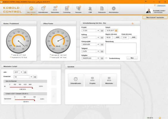 Bild: KOBOLD CONTROL als Small Business Edition für maximal bis zu fünf Nutzer