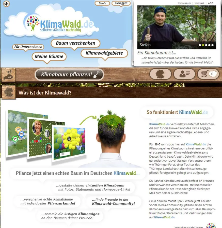 Klimawald.de  Pflanz deinen eigenen Klimabaum