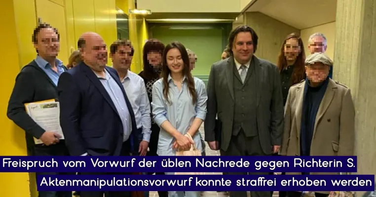 Bild: Freispruch für Andrea S. – Vorwurf der Aktenmanipulation war keine üble Nachrede