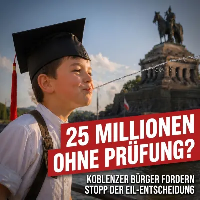 Bild: Bürgerinitiative warnt vor 25-Millionen-Euro-Beschluss in Koblenz ohne Wirtschaftlichkeitsbetrachtung