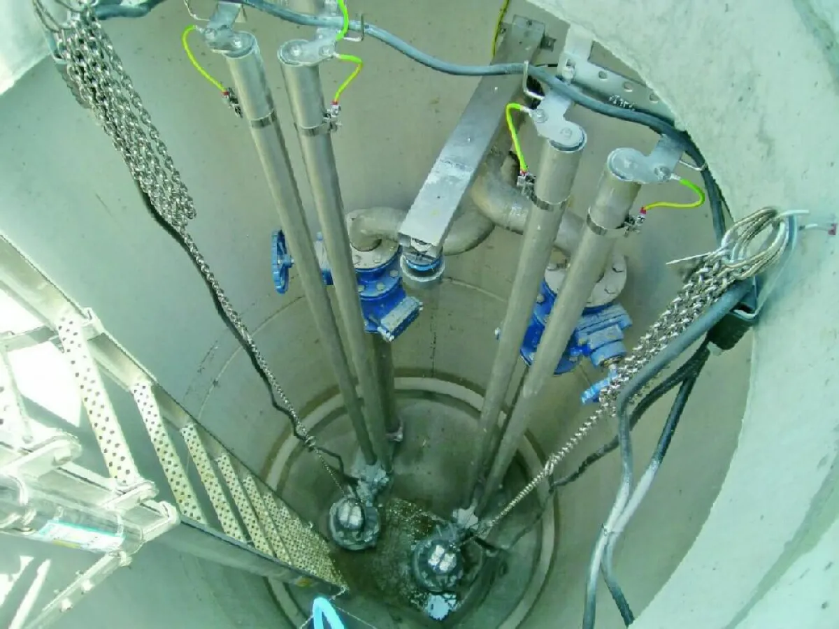 Mall-Pumpstationen werden zum Fördern häuslicher, kommunaler und industrieller Abwässer eingesetzt.