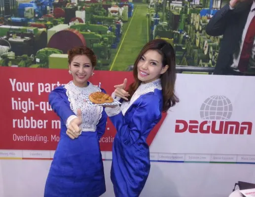 Bild: DEGUMA-SCHÜTZ auf der Rubber Technology Expo 2014 in Bangkok