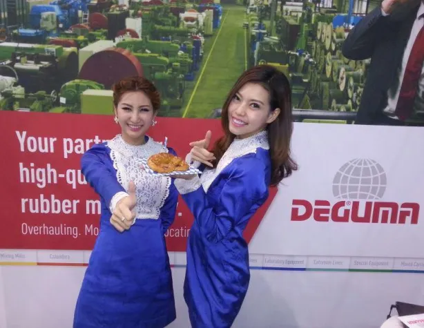 Bild: DEGUMA-SCHÜTZ auf der Rubber Technology Expo 2014 in Bangkok