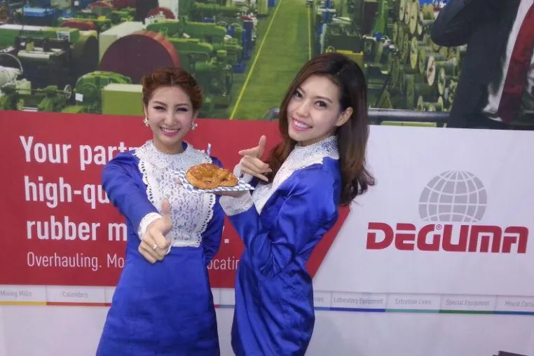 Bild: DEGUMA-SCHÜTZ auf der Rubber Technology Expo 2014 in Bangkok