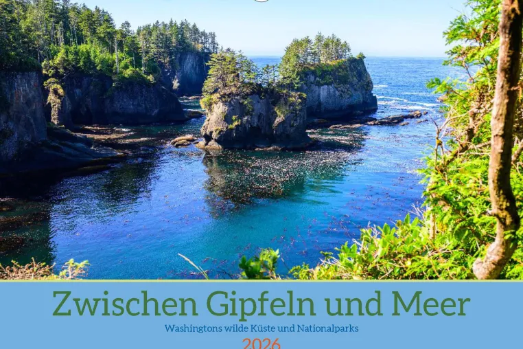 Neuer Kalender “Zwischen Gipfeln & Meer” erhältlich – spektakuläre Bilder des US-Bundesstaats Washington Bild: Neuer Kalender “Zwischen Gipfeln & Meer” erhältlich – spektakuläre Bilder des US-Bundesstaats Washington