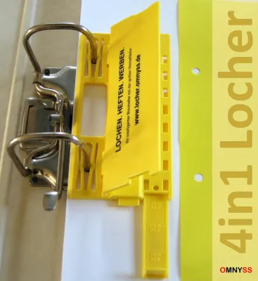 Bild: OMNYSS vertreibt multifunktionalen 4in1-Locher als innovativen Werbeartikel