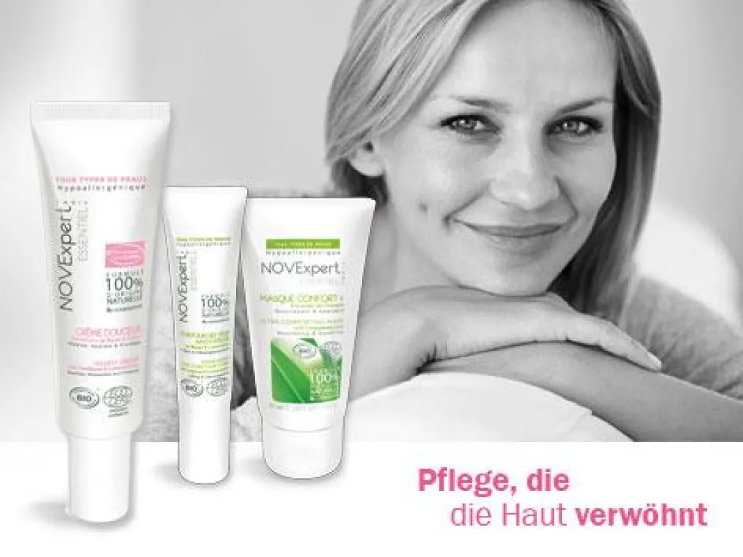Die Pflegeprodukte von NOVExpert sind alle zu 100 % natürlichen Ursprungs