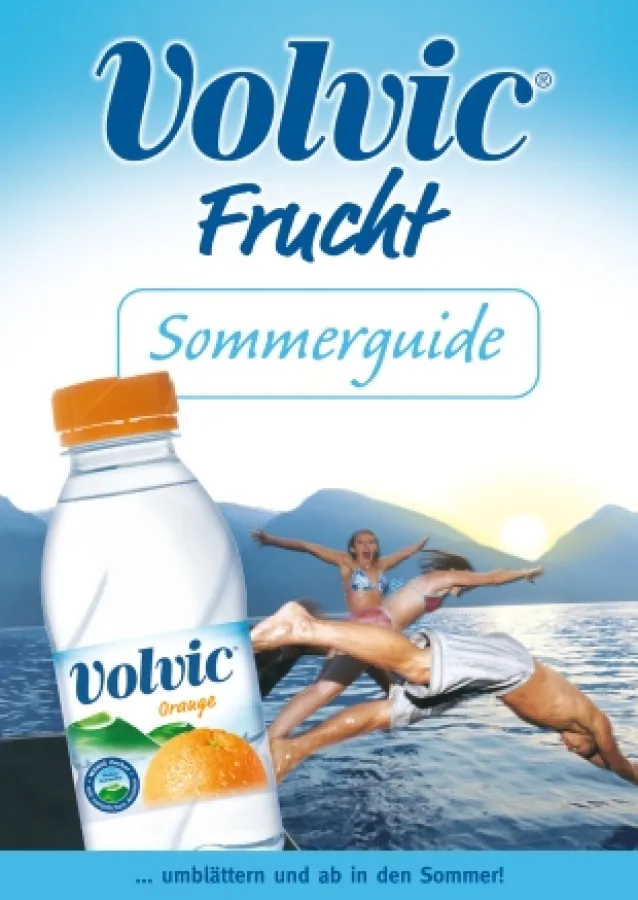 Vovic Frucht bringt den Sommer in die Stadt. Von Mitte April bis Mitte Juni 2006 gibt´s den Volvic Frucht-Sommerguide mit Gutscheinen für einen aktiven, schönen Sommer.