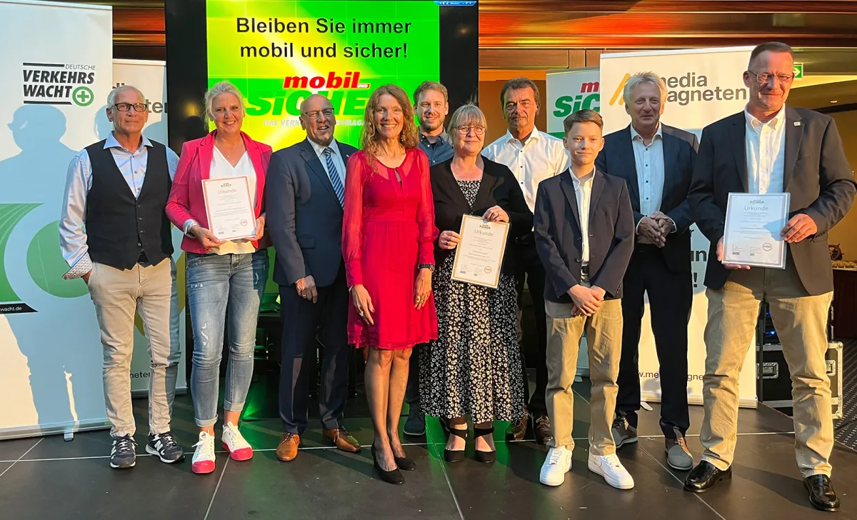 Die glücklichen Preisträger (© mobil und sicher)